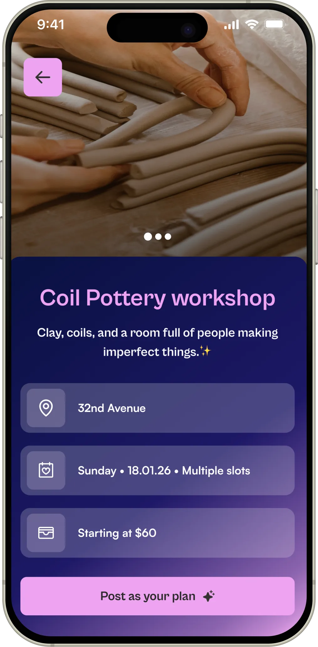 Coil Pottery Workshop